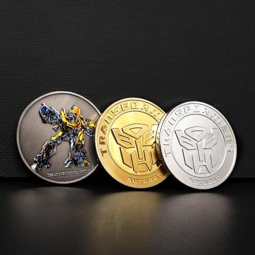 America Moive Gold Silver Coin Bumblebee Challenge Silver Plated Coins Movie Art Coins Collection Gifts