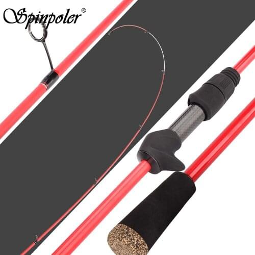 Spinpoler Solo Pro 1.98m Solid Tip UL Fishing Rod 3-22g Lure Weight Rock Fishing Rod Fast Action Ultralight Power Rod