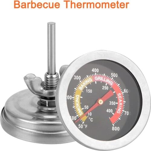 0-400℃ Oven Thermometer Household Cooking Temp Gauge BBQ Smoker Grill Thermometer Instant Read for Kitchen Home Baking