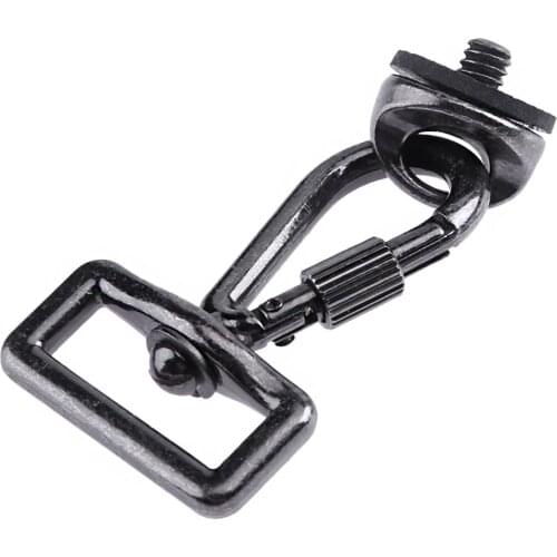 1/4" Screw Connecting Adapter Quick Release Trigger Snap Hook Ring Carabiner Screw Lock DSLR Camera Strap Buckle Hook