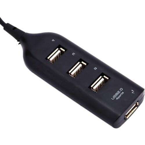 High Speed 4 Port USB 2.0 Multi Hub Splitter External Extension Adapters For PC Laptop Notebook Computer Power Adapter Cable Hub
