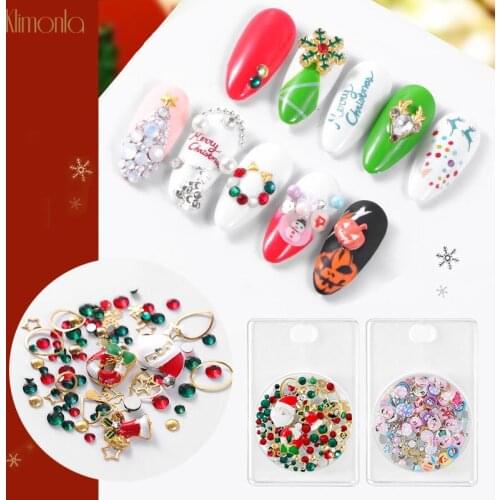 1pcs Mix Alloy Christmas Series Snowflake Halloween Nail Decorations Christmas Nail Art Accessories Tools Nail Art Stickers