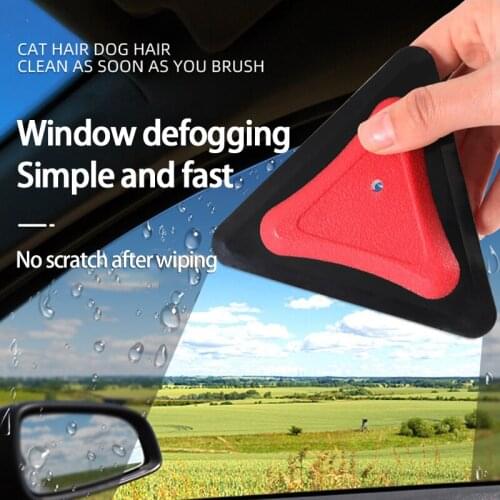 1pc Multi-purpose Car Scraper Window Glass Defogging Wiper Silicone Interior Cleaning Wash Scraper Film Wrapping Accessories