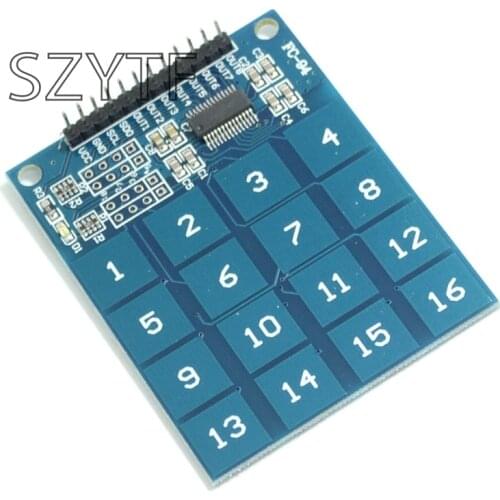 16 Way XD-62B TTP229 Capacitive Touch Switch Digital Sensor Module Board Plate