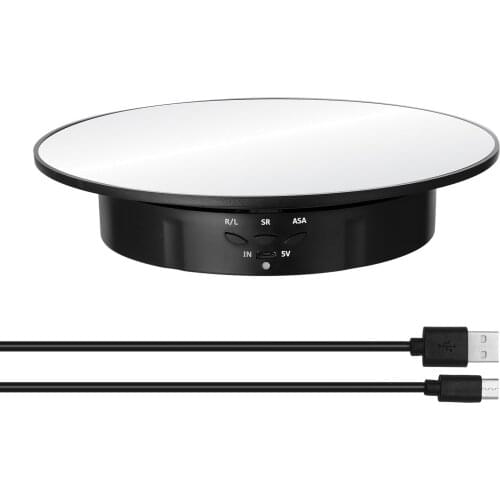 360 Degree Electric Rotating Turntable Display Stand for Video Photography Props Speed Adjustable Display Turntable
