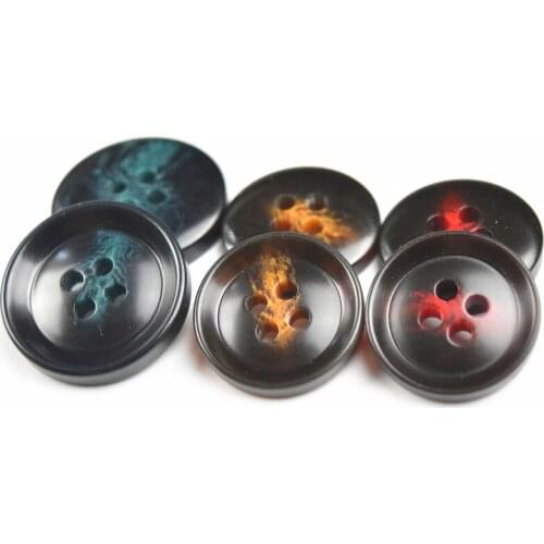 400 pieces 18-23mm good quality round Resin button four-holes pattern button mens coat windbreaker fashion suit buttons cuffs