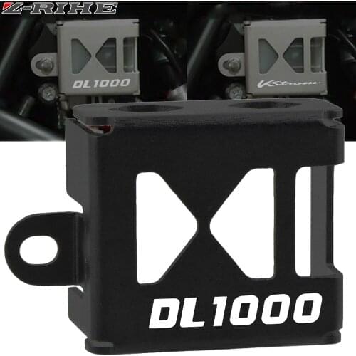 For SUZUKI DL1000 V-Strom 1000 DL 2014-2019 Motorcycle Rear Brake Reservoir Cup Cap Guard Oil Tank Cover Ptotector DL1000 logo