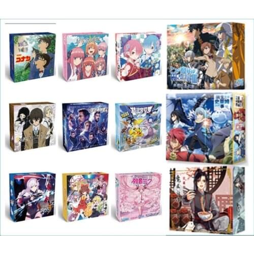 Anime My Hero Academia Conan Natsume SAO Tokyo Ghoul Stray Dogs little Gift box Toy Postcard Badge bracelet Bookmark Sticker Box