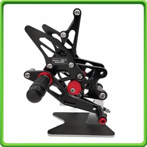 CNC Adjustable Rearsets Rear set sets Footrest Foot Rest Pegs for Suzuki K8 GSXR 1000 GSX-R1000 GSXR1000 2007 2008 Black