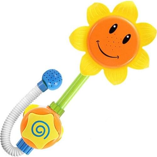 Baby Funny Water Game Bath Toy Bathing Tub Sunflower Shower Faucet Spray Water Swimming Bathroom Bath Toys for Children