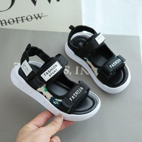 Kids Sandals 2021 Summer Boys Sport Shoes Girls Casual Shoes Children Beach Shoes Thick Sole Breathable Running Leisure Shoes