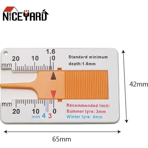 0-20mm Depth Meter Tire Scale Measure Tool For Auto Motorcycle Tester Meter Car Tire Caliper Tread Vernier Depth Gauge
