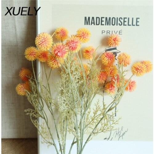 Hydrangea Artificial Flower Plastic Release Plants Thorn Ball Home Decor Wedding Party Decoration Flower Arrangement Fake Plants