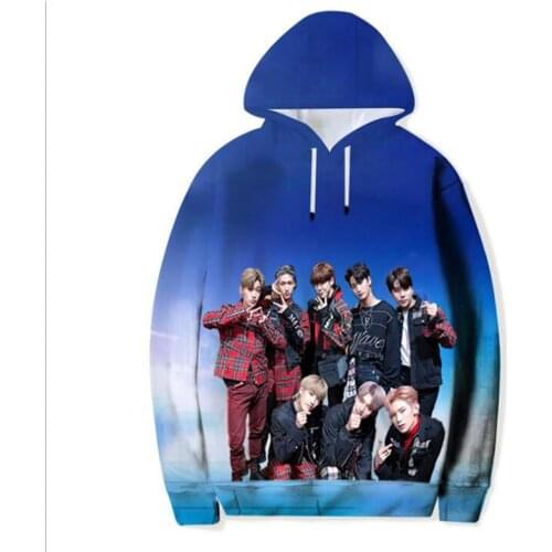 2021 Fashion Design K POP KPOP K-POP ATEEZ Album 3D Printed Women/Men Hoodies Sweatshirts Korean Spring Autumn boy girl Hooded