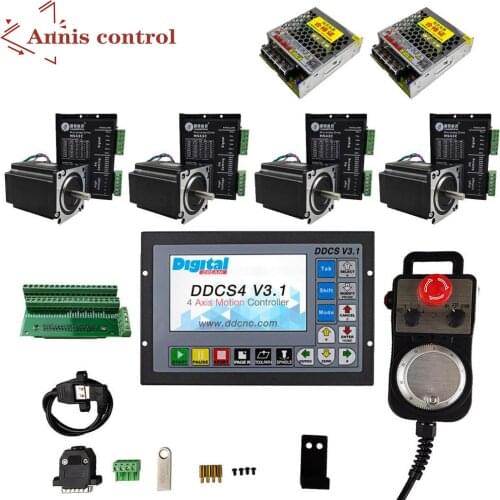 Cnc kit Leadshine motor driver kit ddcsv3.1 3-axis motion control system Nema 23/57 driver and motor engraver kit