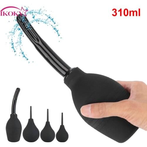 IKOKY Enema Cleaning Container Anal Shower Enema Bulb Anal Cleaner for Men Women Intimate Goods Vagina Cleaner Douche