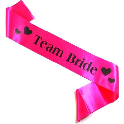 3pcs Love hot heart Team Bride Sash new design 5 color of satin ribbon sweet pink sexy hot pink lovely red etc for Bachelorette