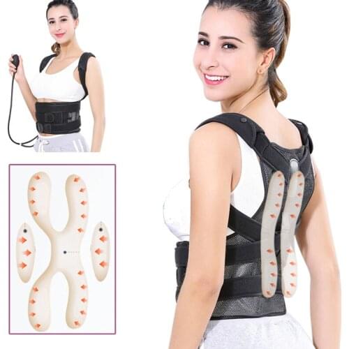 Inflatable Balloon Medical Orthosis Double Pull Posture Corrector Support Belt Orthopedic Spine Back Waist Shoulder Brace Health