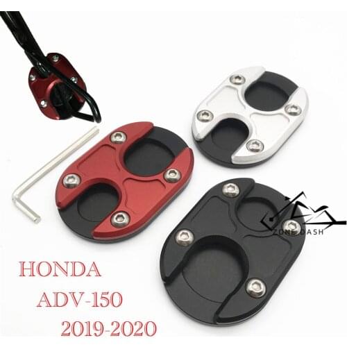 Motocicleta nuevo soporte lateral soporte Ampliador extensión almohadilla para cnc ADV150 ADV 150 2019-2020