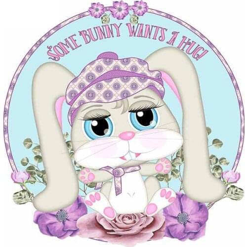 Need A Hug Rabbit Cute Car Sticker JDM Window Decal Protector Sunscreen Occlusion Scratch