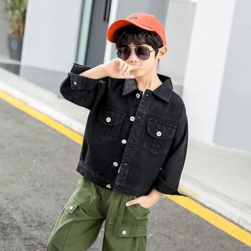 2021 Fashion Spring Autumn Coat Outerwear Top Children Clothes Kids Costume Teenage Formal Home Outdoor Boy Clothing High Qualit