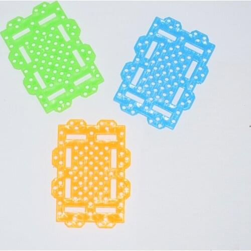 10/100pcs 54x39 box panel/DIY car shell plate/perforated plastic plate/science experiments materials/baby toys parts