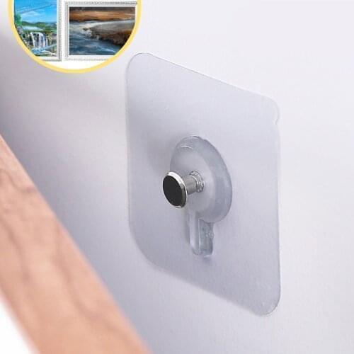5pcs Non-trace Self Adhesive Nails Hook For Photo Frame Hole Hanging Nail Wall Paste Tack Photos Cross Stitch Wall Painting