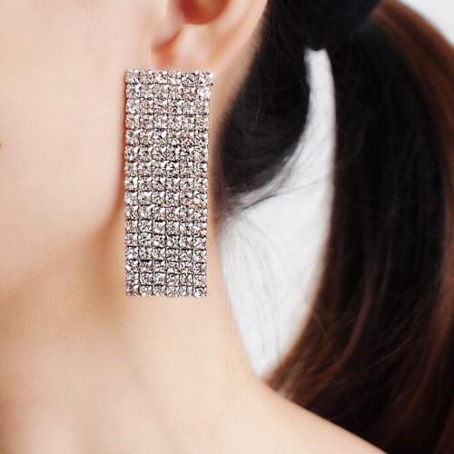 Stud Earrings for Women Elegant Vase Shape Wedding Bridal Earrings Fashion Jewelry 2019