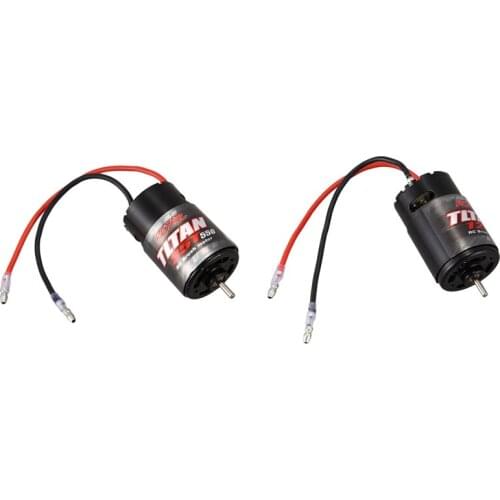 2Pcs 550 Brushed Motor For 1: 10 RC Crawler Axial SCX10 AXI03007 90046 Traxxas TRX4 TRX6 Redcat Wltoys Kyosho,35T & 12T
