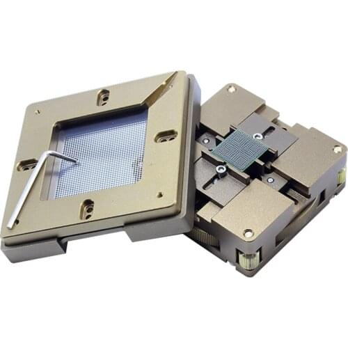 BGA ball planting table 80mm 90mm mold universal automatic locking, multi-sided adjustment, CPU chip leakage tool