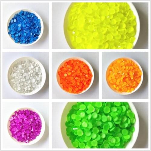 Mix Size Luminous Crystal Nail Art Rhinestones Glitter Glass Gem 3D Charm Flatback Strass Fluorescence Nail Art Decorations