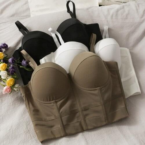 Korean Women Fashion Crop Tops Tube Top Camis Underwear Ladies Casual Summer Backless Bralette Lingerie Camisole Female