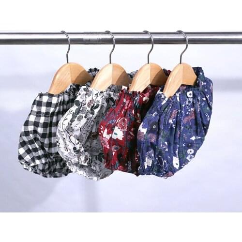 Floral Baby Girls Shorts Pants Newborn Diaper Knickers Big PP Panties Cotton Children Underpants Clothes