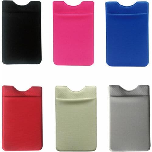 Universal Durable Lycra Adhesive Sticker Back Cover Card Holder Pouch For iPhone Samsung All Smartphones