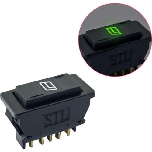 Universal 5 Pin Car Electric Power Master Window Switch Button Control Power Switch Push Button With LED Indicator Car Accessory