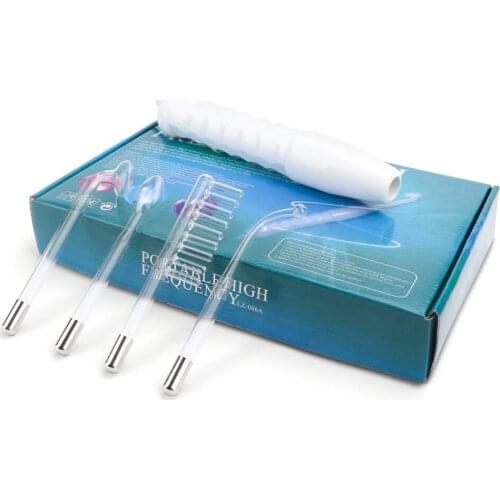 High Frequency Electrode Wand Electrotherapy Facial Skin Care Beauty Device Glass Tube Spot Wrinkles Remover Face Care Tools