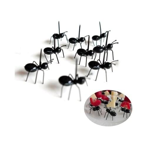 12pcs Fruit Fork Ant Shape Forks Snack Cake Dessert Tableware for Home Kitchen Party Dinner Fruit Pick Kitchen accessories