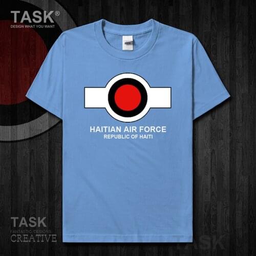 Air Force Haiti Haitian Hayti Ayiti HTU HT mens Short sleeve new Tops t shirt country summer Fashion Army Tactical Military 01