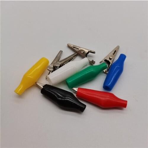 10pc Alligator Clips Electrical DIY Test Leads Alligator Double-ended Crocodile Clips Roach Clip Test Jumper Wire 28mm 35mm 45mm