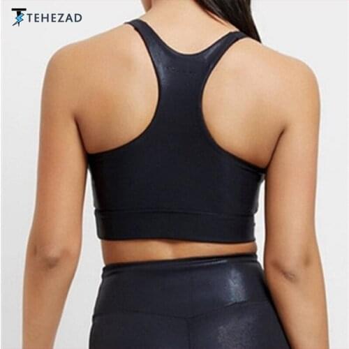 TEHEZAD Women Yoga Sport Bra Female Fitness Push Up Ladies Camis Tank Gym Underwear Top Large Size Running Clothing Workout