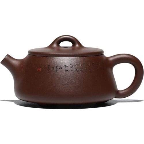 120ML Ore Purple Clay Yixing Teapot Handmade Kung Fu Kettle Creative Drinkware Household Teapot Chinese Tea Set