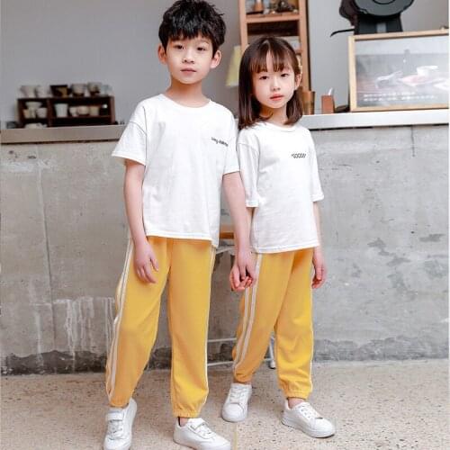 2020 Loose Pants for Kids Elastic Waist Summer Bottom Striped Patchwork Harem Pants Long Trousers Mid-Waist Childrens Pants