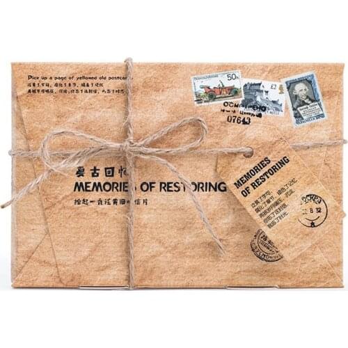 30pcs/set Vintage Style Memories Postcard Creative Postcard English Writing Card Greeting Decorative Postcards Gift Stationery