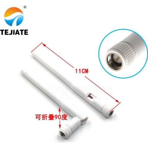 5PCS 2.4G Bendable Antenna SMA Inner Hole 11CM White/black