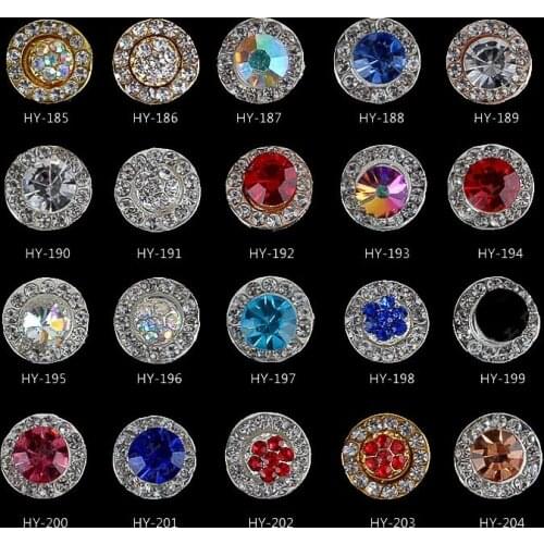 5pcs Shiny Rotatable Crystal Beads Nail Art Rhinestone Decorations Lucky Spin Diamond Gemstone Jewelry Manicure Accessoires