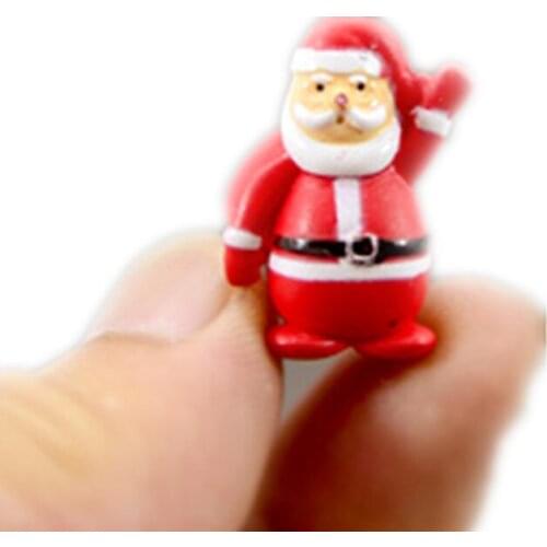 50pieces/lot mini pvc Santa Claus doll Christmas decorations