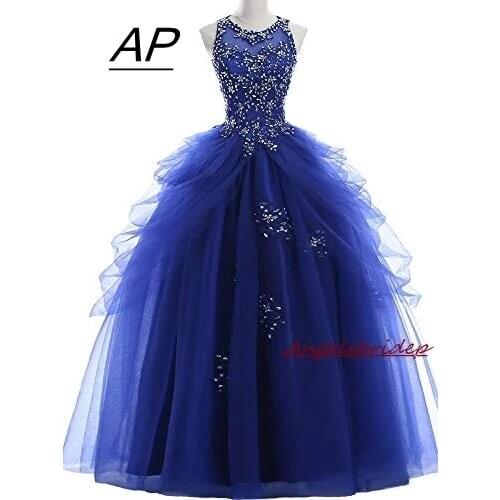ANGELSBRIDEP High Neck Ball Gown Quinceanera Dresses Sweet 15 Party Back Corset Lace-up High Quality Debutante Gown Custom Made