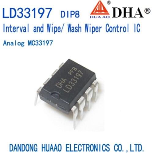 LD33197 MC33197 Automotive Car Interval and Wipe/ Wash Wiper Relay Control ASIC DIP8