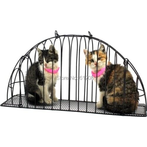 Free shipping Double Door pet cat bathe cage hair injections anti grasping bite cage carried cage