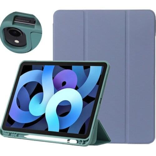 For iPad Cover for 2020 iPad Air 4 iPad Pro 10.9" 11'' 12.9'' Inch 2020 2019 Auto Case leather Shockproof iPad Cover pen holder